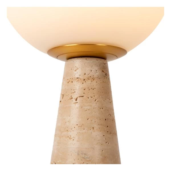 Lucide EVIN - Lampe de table - 1xE27 - Opalin - détail 1